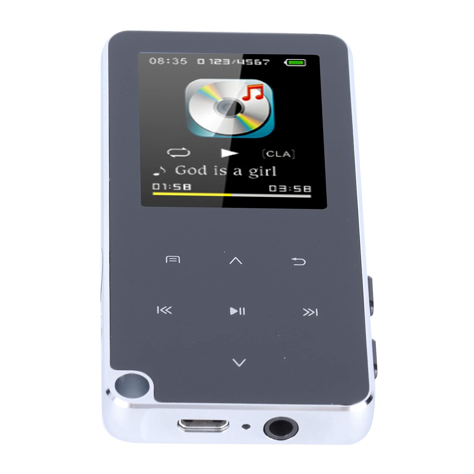 Grabadora de Voz Digital M25, Reproductor MP3 MP4 Multifunción Portátil de Tamaño Mini para Caminar y Correr con Bluetooth (32GB)