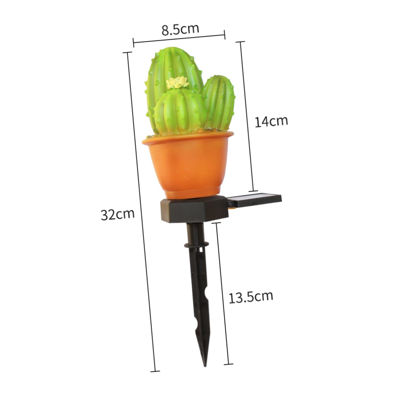 BESPORTBLE Waterproof Solar Garden Stake Lights Led Outdoor Decorative Landscape No Battery Needed for Yard Garden Pathway Patio Christmas Cactus Lighting