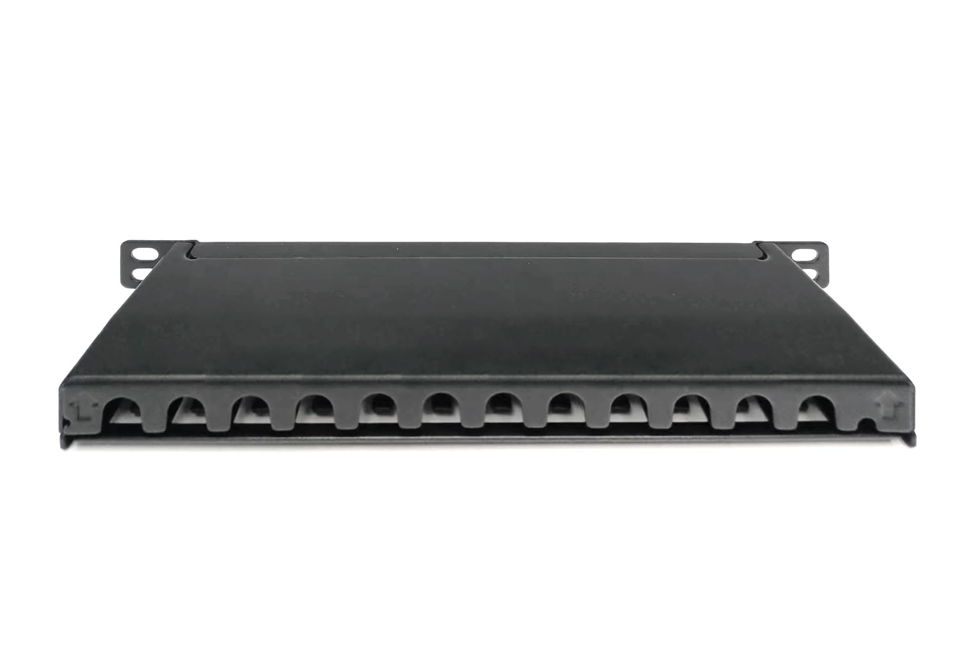 Panneau de Brassage Cat 6A, blindé, 12 Ports 1/2U, 10", Montage en Rack, Noir RAL 9005