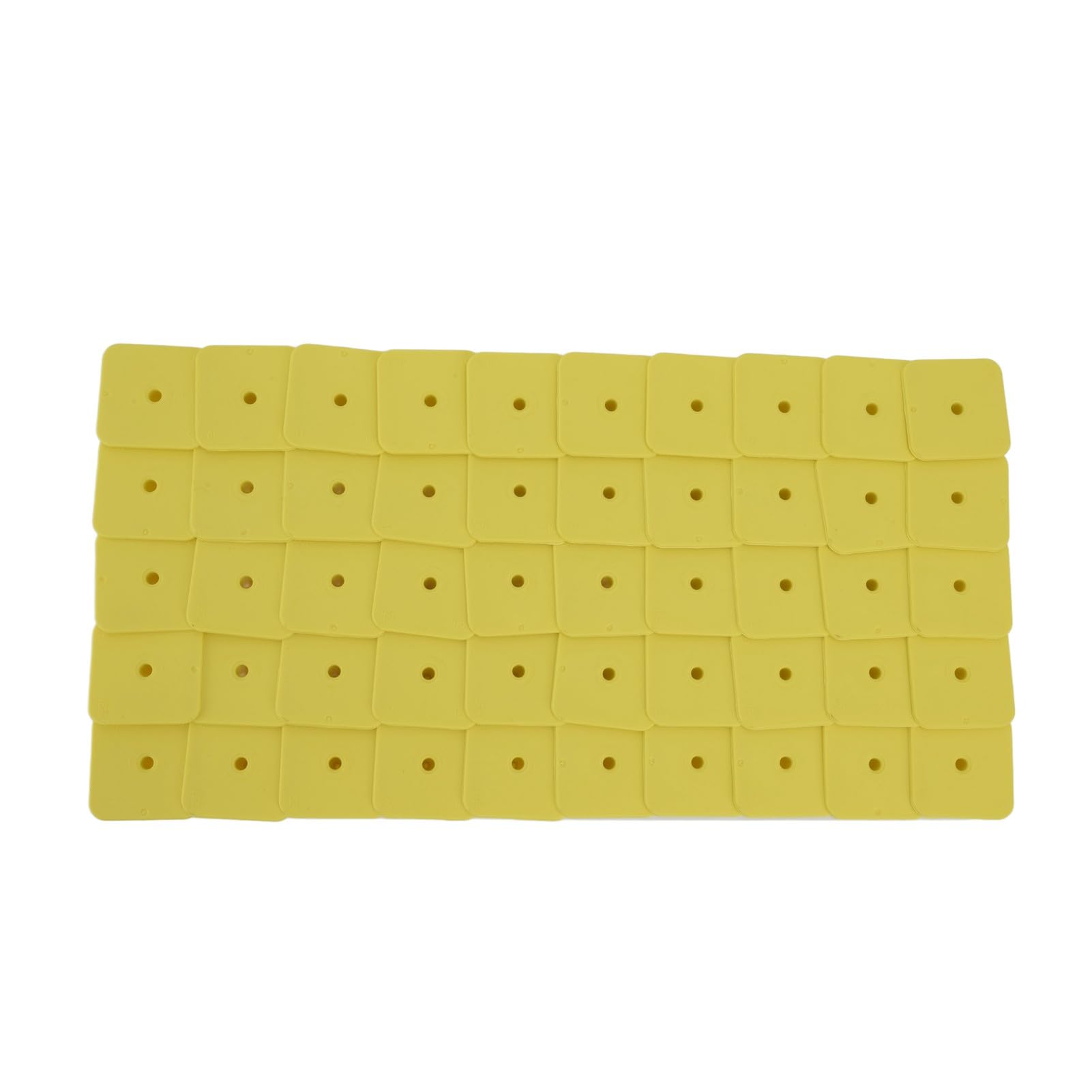 Set di Marcatori di Etichette per Orecchie di Bestiame Gialle Durevoli Facile Identificazione e Prevenzione dei Furti 100 Set