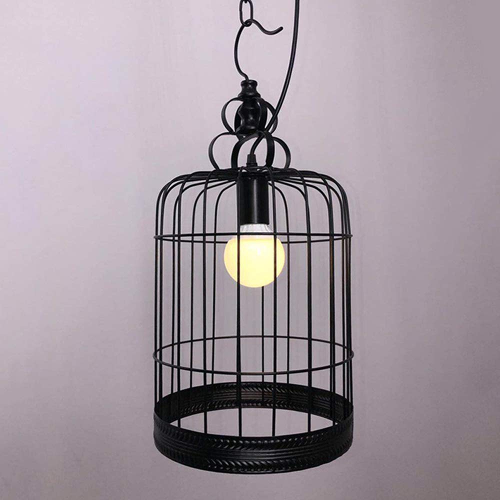 Lámpara colgante de jaula industrial para comedor y decoración de restaurantes