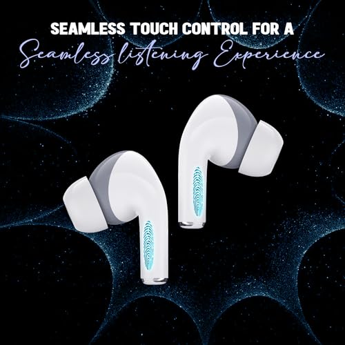 Image of Kratos Pop Ear Buds Wireless with 60H Playtime, Noise Isolation & Clear Calls, Bluetooth Earbuds with Voice Assistant, Ear Buds with Bluetooth V 5.3 & with Type C Fast Charging, IPX4 TWS Earphones
