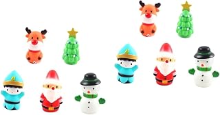 SAFIGLE 10 Pçs Berços De Dedo De Natal Brinquedos Para Bebês Babyboy Presentes De Bebê Brinquedos Pré-Escolares Bonecas De Dedo Fantoches De Dedo De Férias Fantoche De Dedo De Rena Boneca