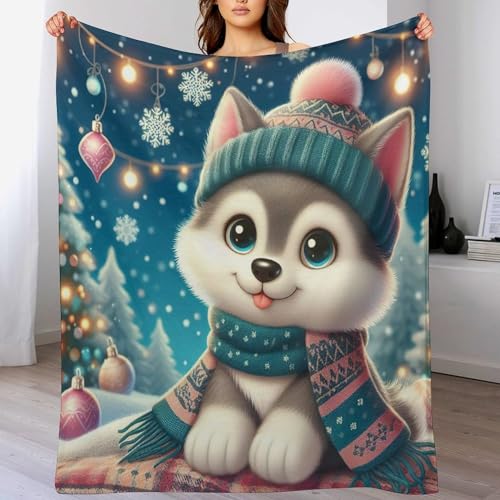 Couverture Cute Chien plaid super doux et moelleux lit canapé 180x200 - 2