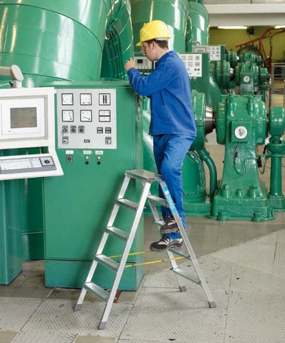 Preisvergleich Produktbild ZARGES LM-Stufen-Stehleiter 2 x 6 Stufen Z500