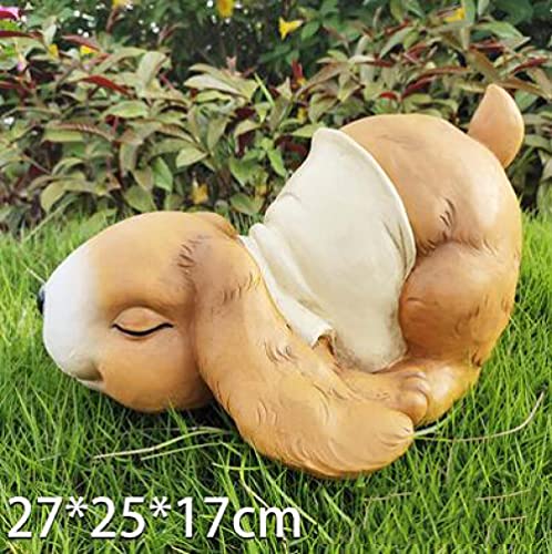 Sculptures pour la maison lapin de simulation en résine compacte - 4