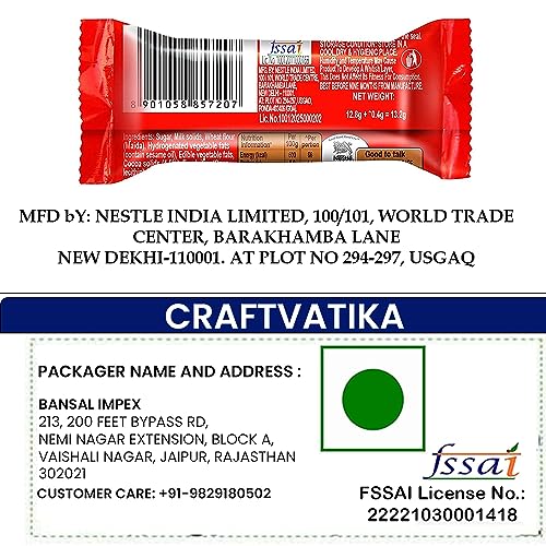 Image of CraftVatika Rakhi Gift Hamper with Chocolate, Rakhi with Mug Gift Box, Amazing Bro Printed Coffee Mug with Turtle Rakhi, AD work Raki with Greeting Card, Kitkat Chocolate