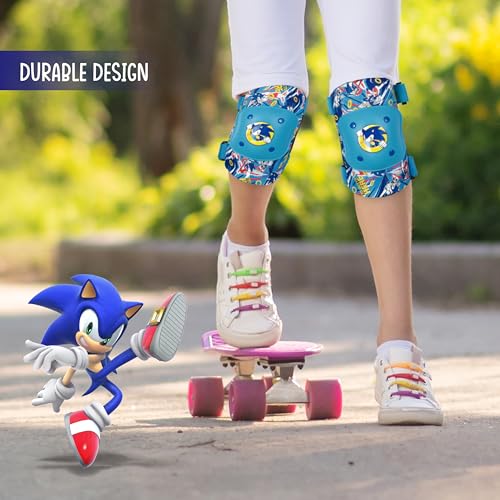 Image of Kids Elbow and Knee Pads, Protective Gear Set, Adjustable Straps