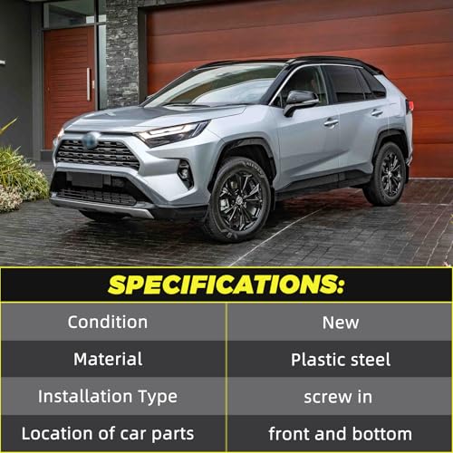 Image of Front Engine Splash Shield Compatible with 2019-2024 Toyota RAV4 Under Cover Front Engine Guard Mud Flaps Directly