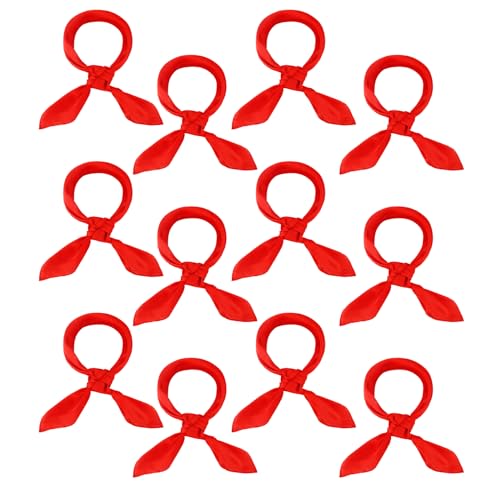 Silk Scarf for Women - Red Satin Neck and Hair Accessory