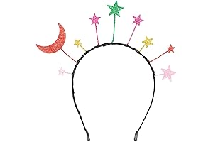 Starry Sky Moon Headbands - Sparkling Hair Accessory for Birthdays and Special Occasions