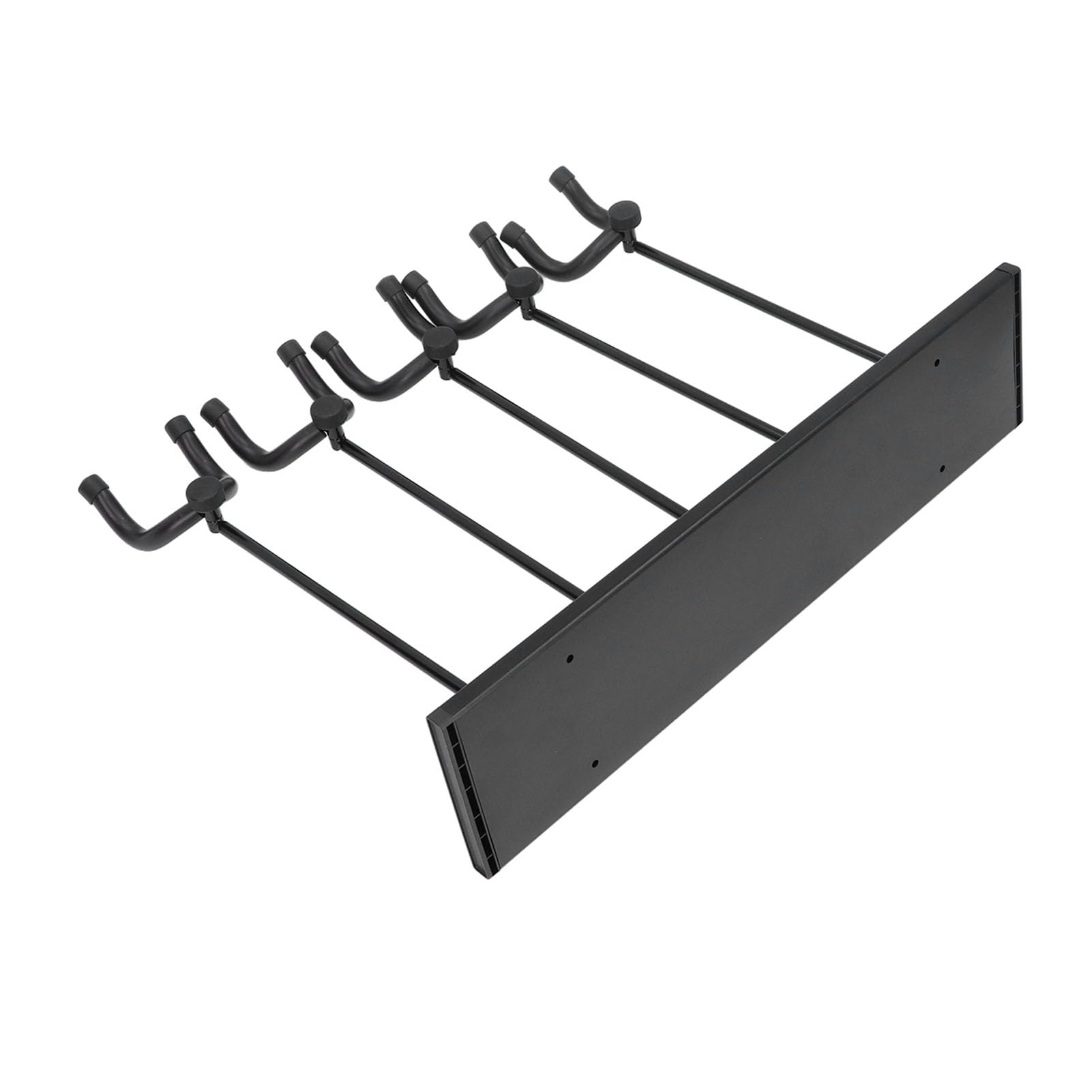Supporto da parete per chitarra, supporto girevole per chitarra, in lega di alluminio, acciaio, per basso, violino, mandolino, banjo, per home studio, negozi di chitarre, pannello (Black)