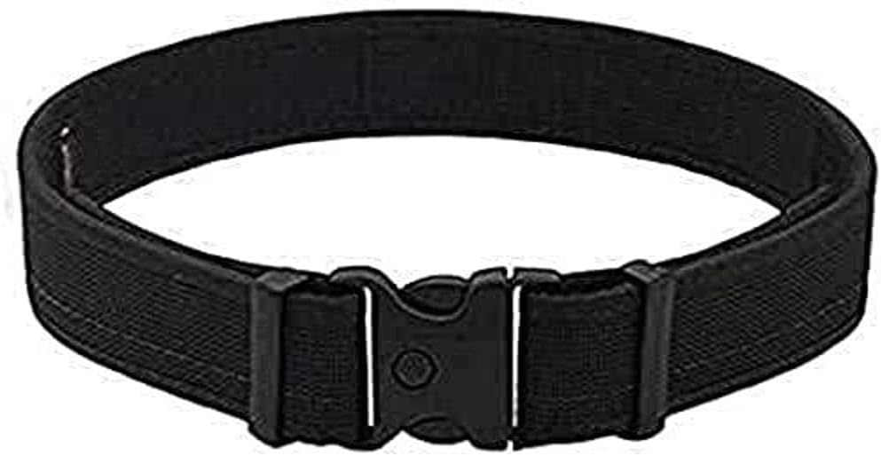 Uncle Mike'sMirage Plain Ultra Duty Belt with Hook and Loop Lining (Large, Black)