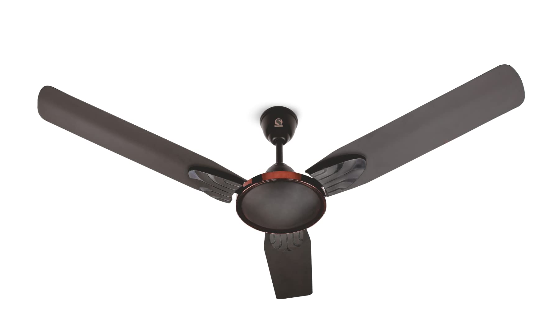 SUMMERCOOL Breezer 1200mm/48 inch High Speed Anti-Dust Ceiling Fan | BEE Star Rated Ceiling Fan | Copper Motor with 400 PRM | 2 Years Toll Free Warranty | (Coffee Brown, Pack of 1)