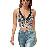 Sexy Bustier-Crop-Tops für Frauen: Dieses elegante und schicke Crop-Top mit schwarzem Zebra-Grain im Vintage-Stil hat ein glänzendes Aussehen & amp; weiche, bequeme Stoffe, passt sehr gut zu verschiedenen Kleidungs-Outfits. Eine gute Wahl für modische Frauen!