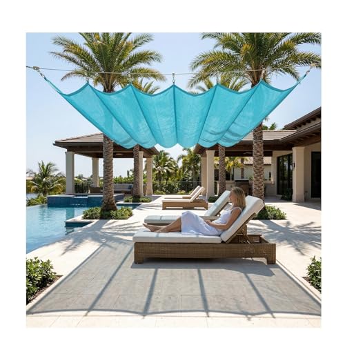 Auvent ondulé rétractable bâche maille HDPE extérieur pergola 3x13m - 2