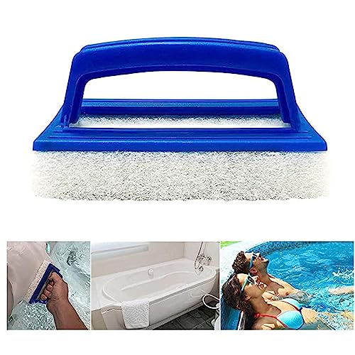 2 Stück Poolbürsten Poolreinigung Reinigungsbürste Pools Reinigungsbürste Schwimmbad Bürste mit Griff Algenbürste Pool Schwamm Bürste Schwimmbadbürste mit Griff für Poolwand und Poolboden