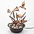 Bits and Pieces - Indoor Hummingbird Lily Fountain - Zen Tabletop Water Fountain