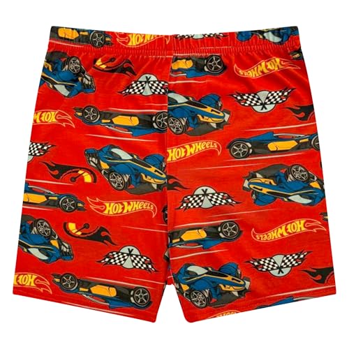 Hot Wheels Boy's Pajama Set - 2 Piece Boys Flannel Coat Style Short Matching PJs, Kids Button Down Pajamas - Official Product3
