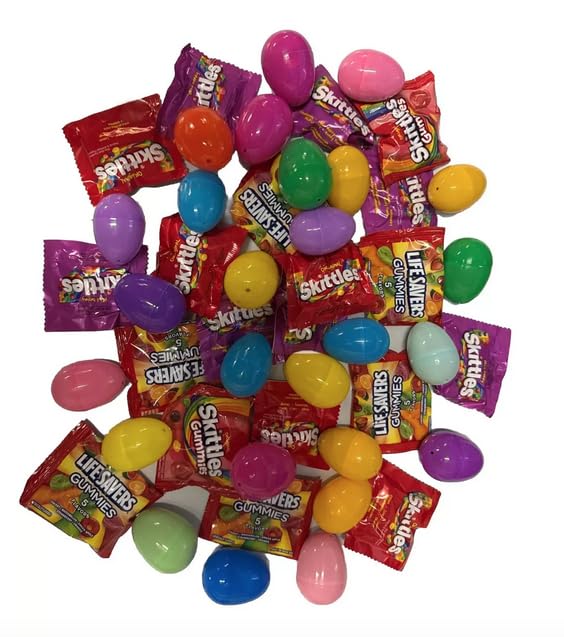 Pre-Filled Easter Eggs Gummies Sweet And Sour Perfect Blend 25 Co...