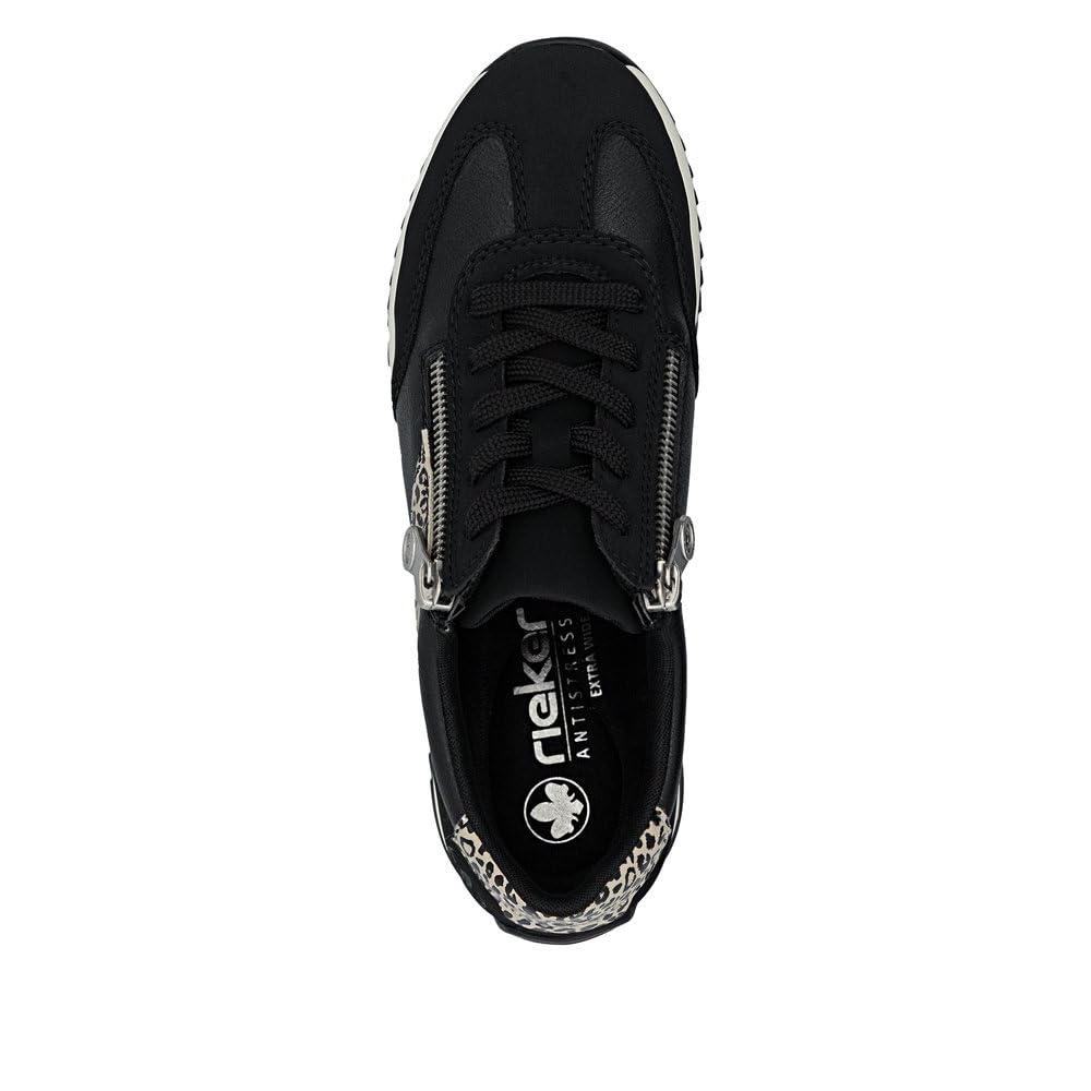 Rieker Damen Sneaker N1210, Frauen Schnürschuhe, lose Einlage