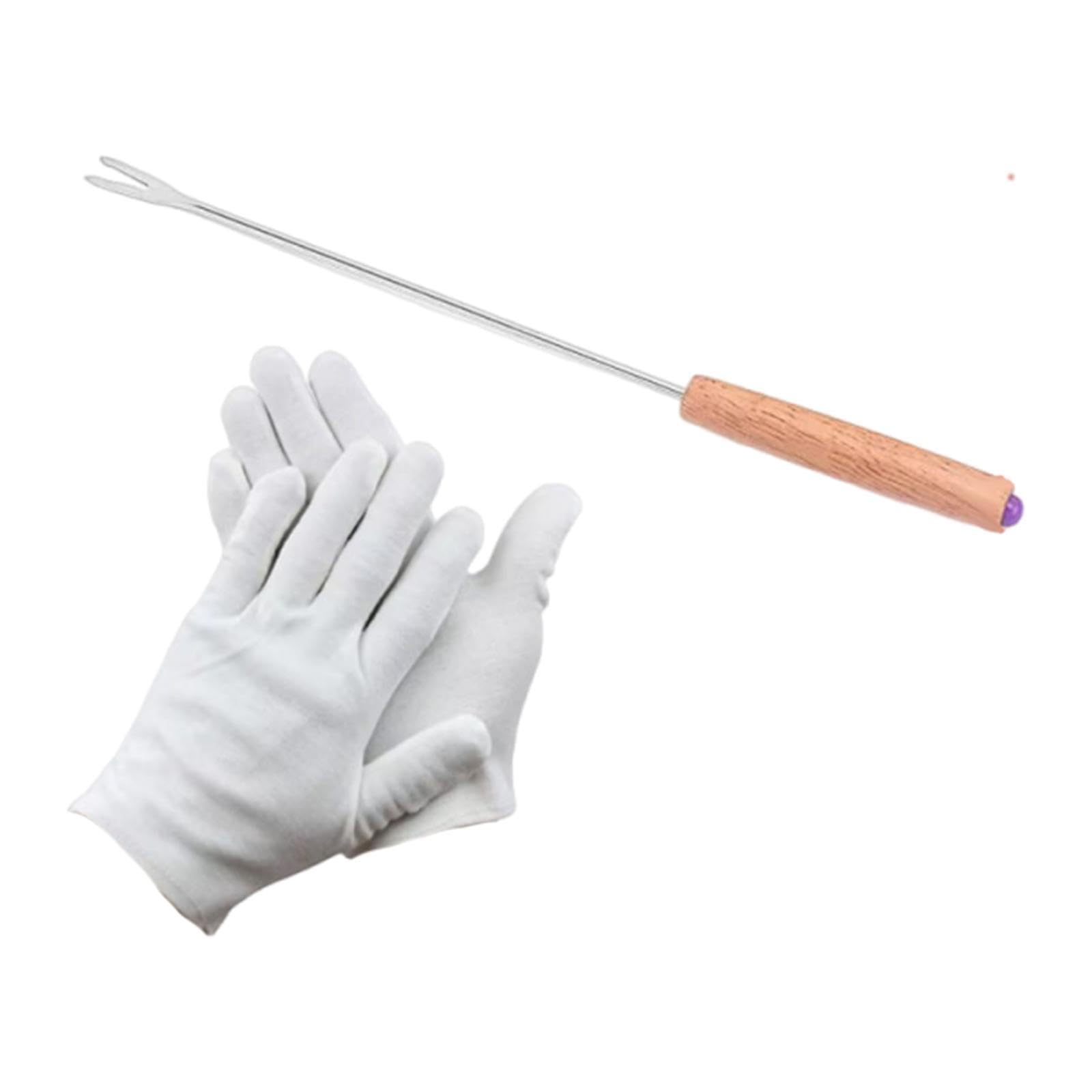 Bird Cage Cleaning Tool Pet Supply Lightweight with Gloves Droppings Remover Straight-image-32