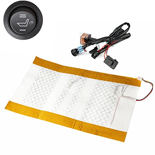 Qlhshop Universal Motorcycle Seat Heater Kit Carbon Scooter ATV Quad Universal Heating Mat