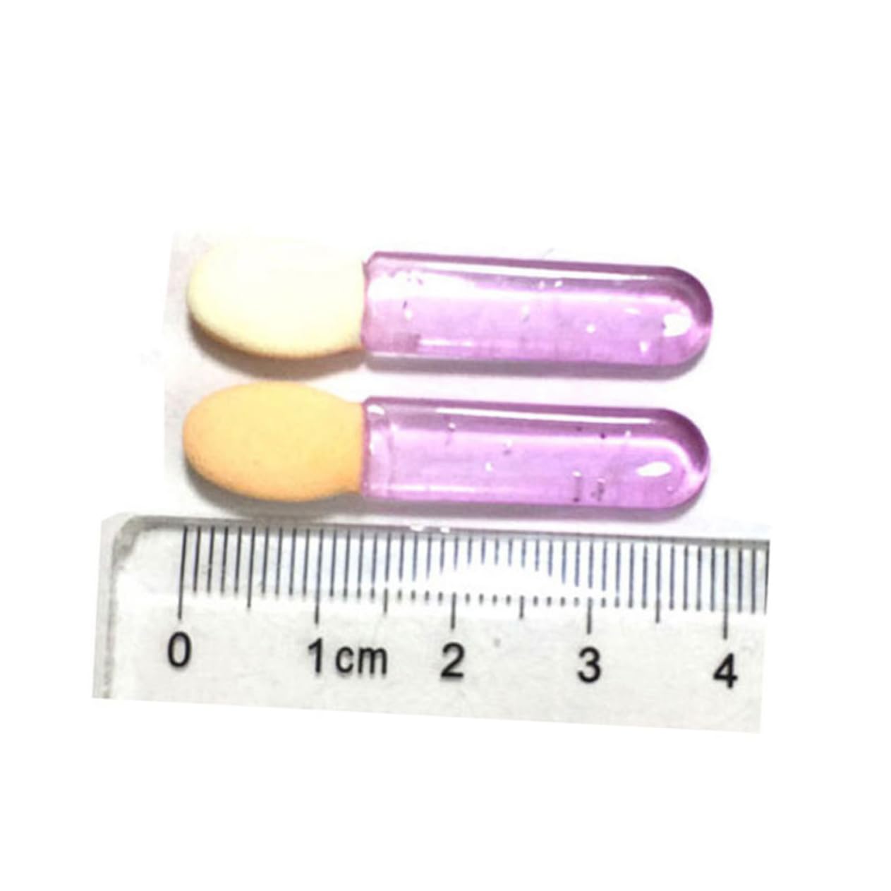 VICASKY 100pcs Latex Cotton Makeup Brushes for Women Eye Shadow Brush Set Smooth Surface Portable for Travel Daily Use