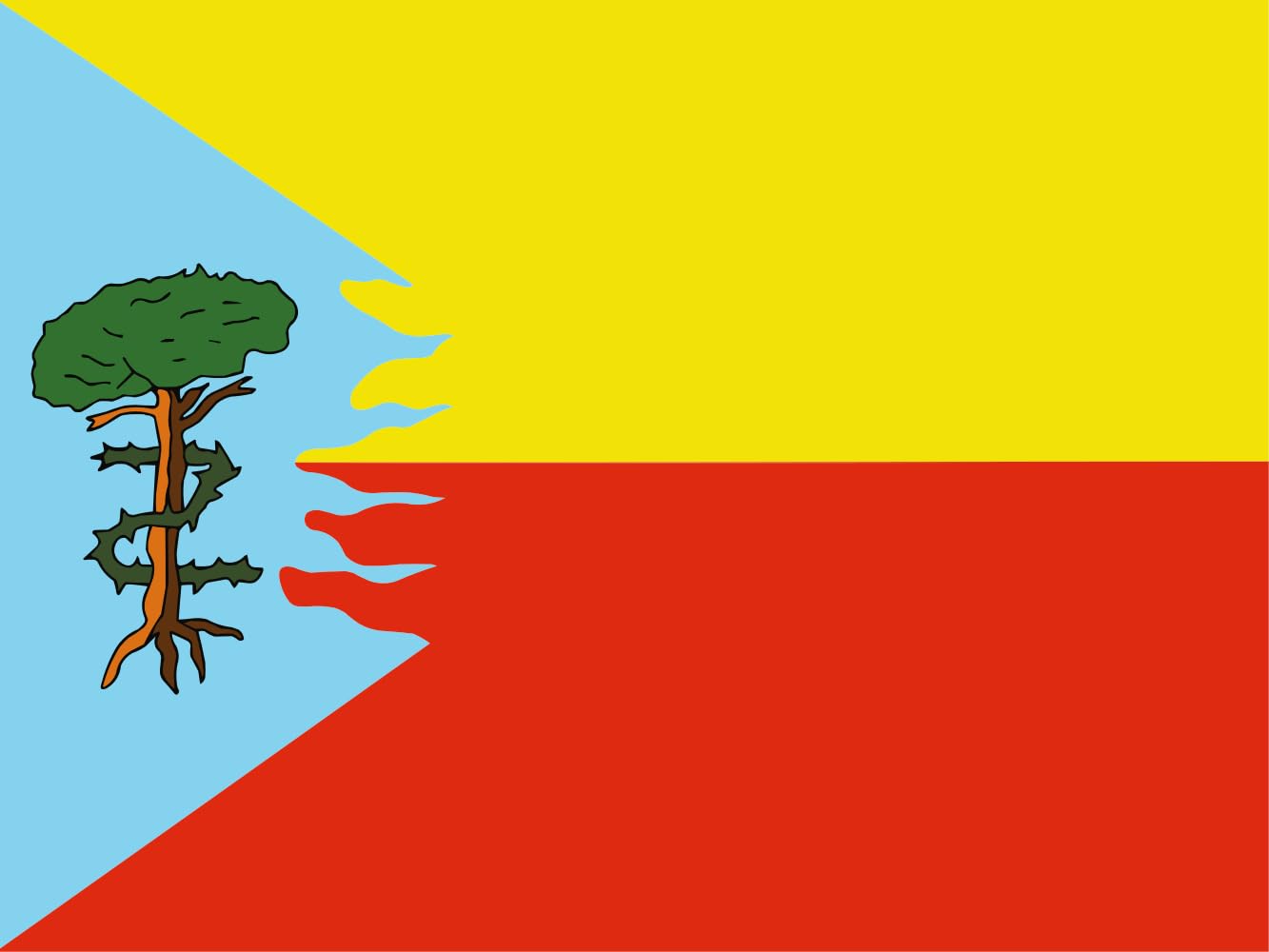 Drapeau La Zarza grand format de Valladolid finitions premium haut de gamme