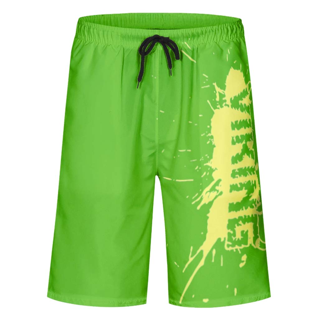 Chanpin Viking Digital Print Men Boy Camouflage Shorts Beach Swimwear Quick-Dry with Pockets Viking