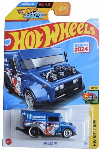 Hot Wheels Mailed It, HW Art Cars 10/10 Blue 164/250 miniatura 1