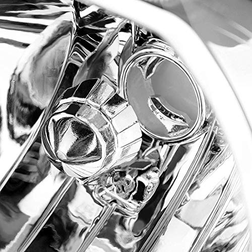 Topautogear Headlights Assembly Compatible With 2007-2013 Toyota Tundra,Headlights Pair Of 2, Driver And Passenger Side Headlamps For Toyota Tundra, Headlamp Replacements With Chrome Housing #TOP4