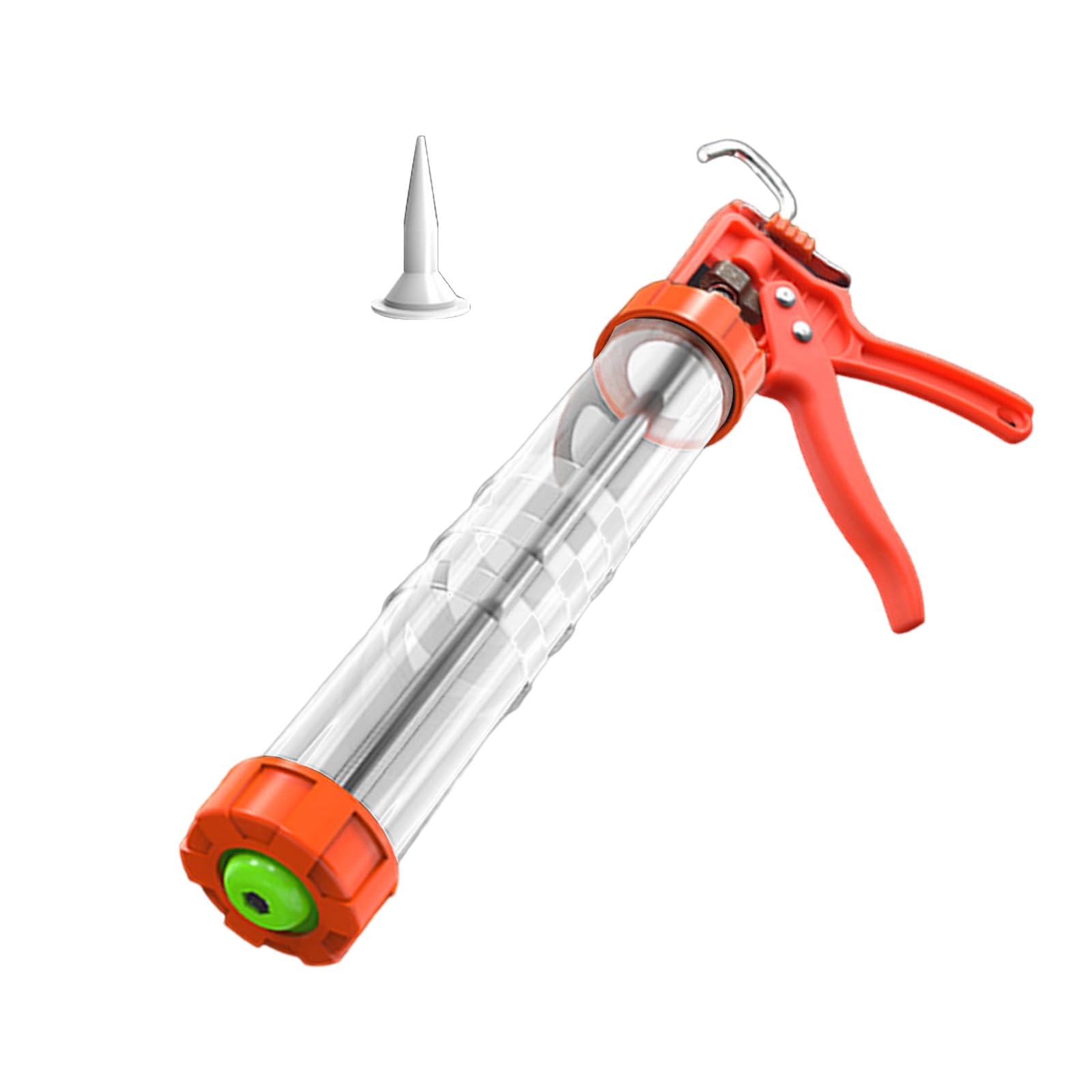 Drip-Frees Smooth Caulking with Triggering Comfort Grips, Visible Glues Container for Home Constructions Manual Caulking Sausage