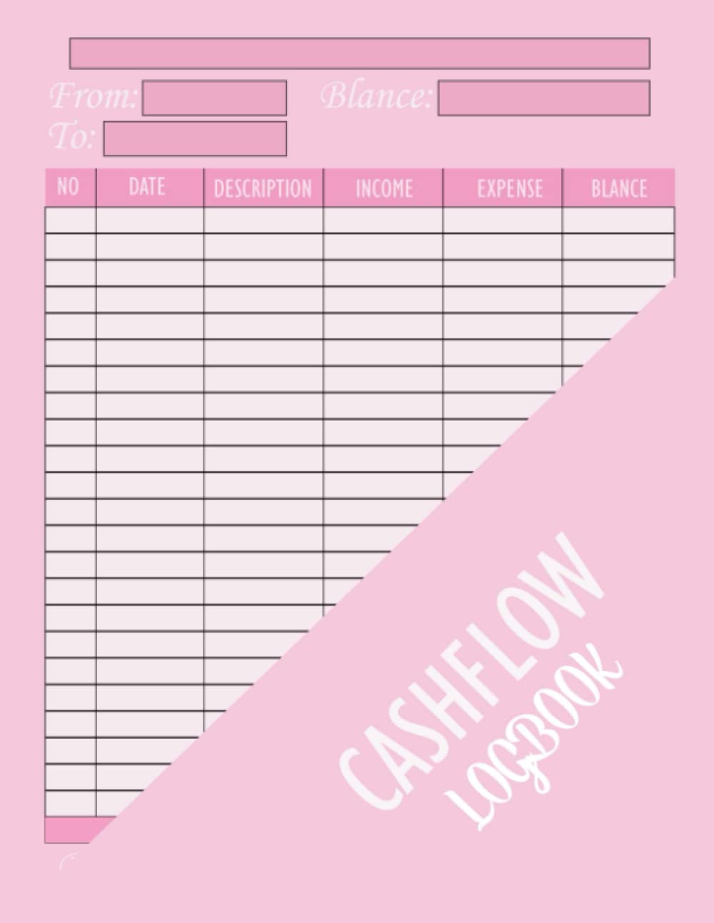 Buy Cashflow Logbook Daily Petty Cash Book, Large Cash Flow Ledger