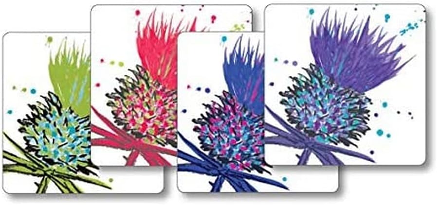 Scott Inness Mixed Thistles Tablemat 4-Pieces Set : Amazon.co.uk: Home ...