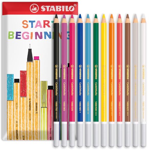 STABILO Lápices Pastel CarbOthello Pack 12 Colores