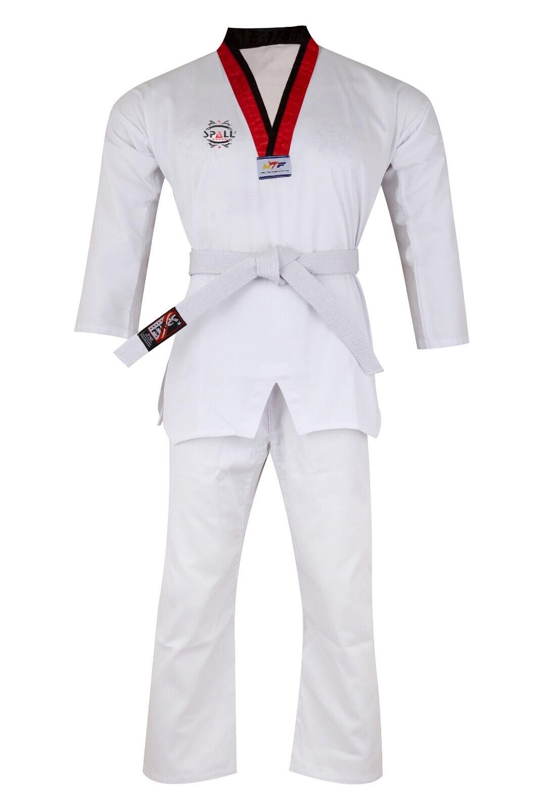SPALL PRO US Taekwondo GI Suit - BJJ Gi for Adult & Kids - Brazilian Jiu Jitsu Gi - White Taekwondo Costume for Kids & Adult