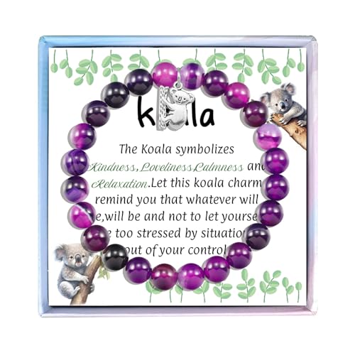 MollyQueen Koala Bear Bracelet - Koala Gifts & Lover Inspirational Gift for Women