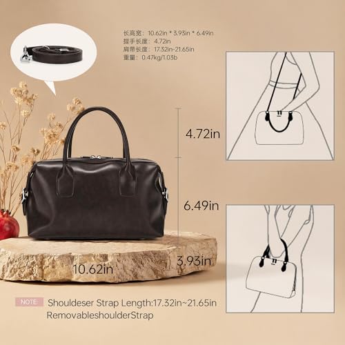 Bolso hombro de cuero para mujer GEMIU miniatura 3