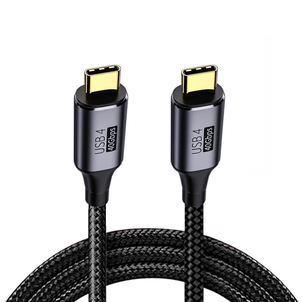 USB 4 Cable 1Ft - 40Gbps Thunderbolt 4 Compatible, 100W Fast Charging