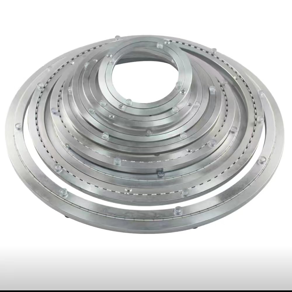 Cuscinetto Girevole in Lega di Alluminio, Base Girevole Lazy Susan Resistente per Tavolo da Pranzo, Piastra Girevole fluida, 4"-40" (Dimensioni: 25 cm (10 Pollici))