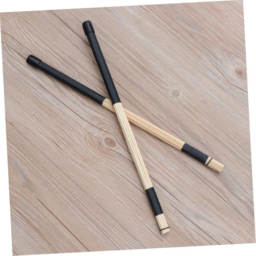 Baquetas SUPVOX de bambú para jazz y música folclórica, par de 40 cm, color negro miniatura 4