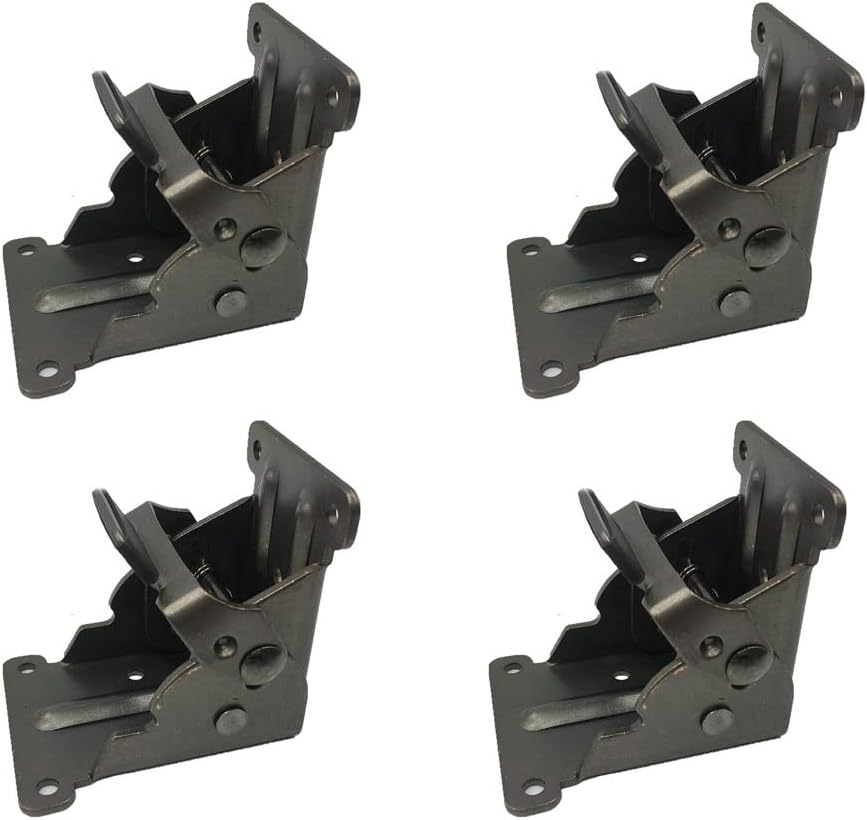 Hinges 4Pcs Table Leg Brackets Iron Folding Hinge Foldable