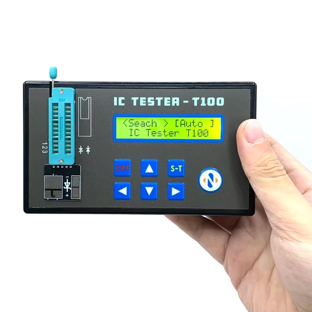 Tester Integrato A LED per Circuiti Integrati, Transistor e Circuiti IC In Generale per Testare Chip Logici 74HC, 74LS, CD40 e 45/145.