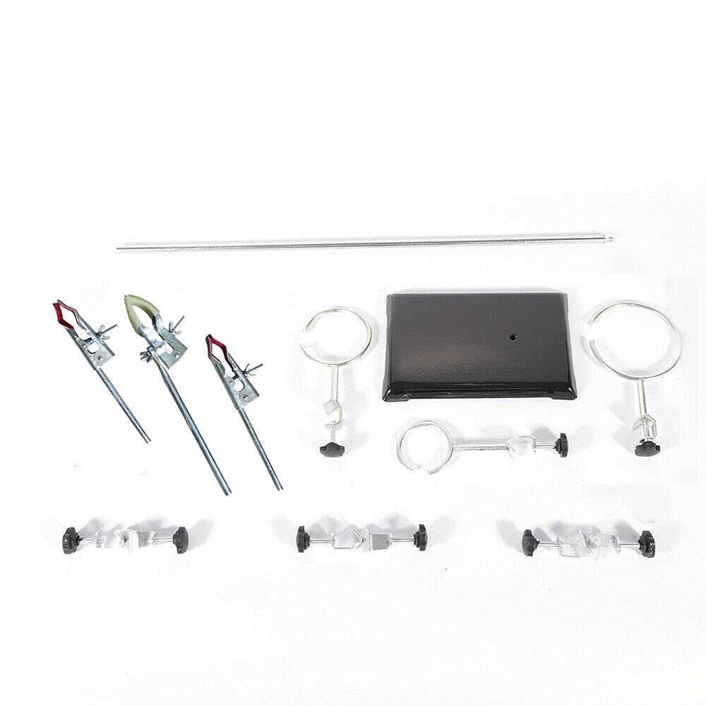 Laborständer 60 cm laborstativ Set,Acesunny Labor Ständer Halter Laborständer Retort Support Lab Clamp, Kolben Clamp Condenser Clamp Lab für Labor Experiment Chemie