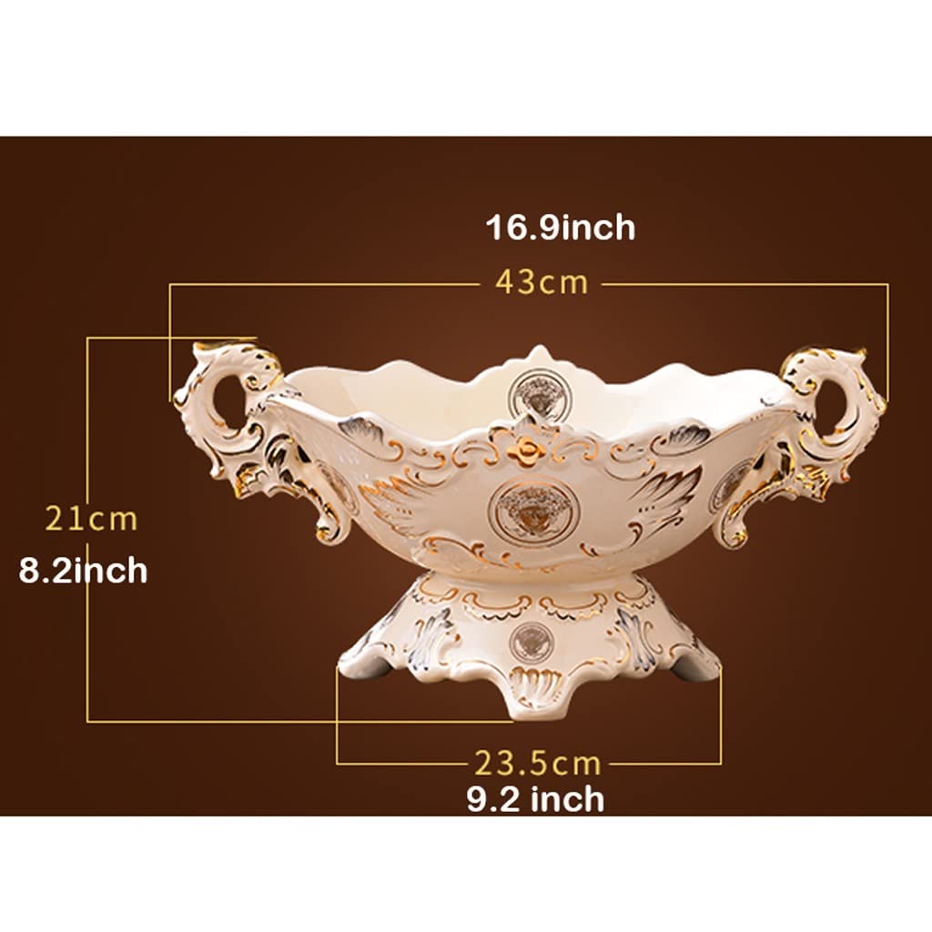 Miska na Owoce, Dekoracja Stołu Miska owoców, styl nordycki duży serwowanie miseczki, ceramiczne serwowanie miski, uchwyt na owoc owocowy kosz do pieczywa owoce przekąski Kosz na Warzywa(B)