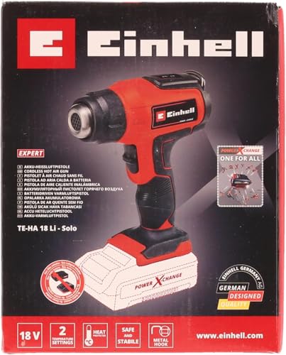 Einhell Power X-Change 18V Cordless Heat Gun - Battery Powered Hot Air Gun With Accessories For Paint Stripping, Vinyl, Crafts, Resin - TE-HA 18 Li Solo (Battery Not Included) 17 Einhell Power X-Change 18V Cordless Heat Gun - Battery Powered Hot Air Gun With Accessories For Paint Stripping, Vinyl, Crafts, Resin - TE-HA 18 Li Solo (Battery Not Included) - Image 17