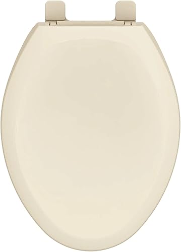 Gerber Asiento de inodoro Cierre lento, asiento de inodoro alargado con cubierta G009921325, hueso