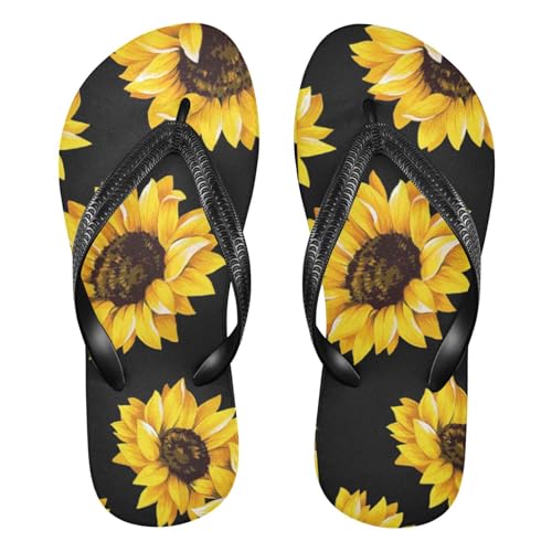 STAYTOP Sunflower Flip Flops Sandals of Men's & Women's,Sandals Beach Slippers Shower Slides