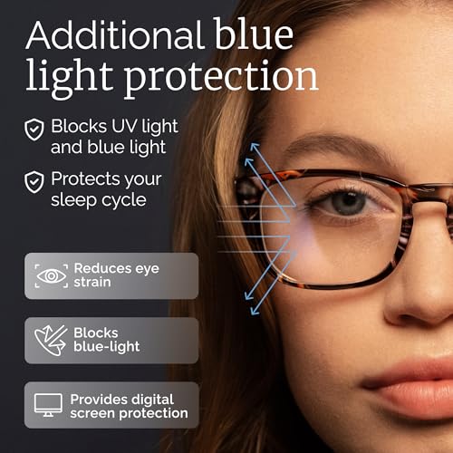 Image of CCVOO +3.25 Reading Glasses for Women /Men, Eyeglasses, Blue Light Readers for Women /Men, Computer Eye Glasses, Cheaters